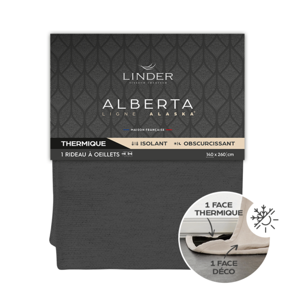 Rideau isolant thermique collection ALASKA linder