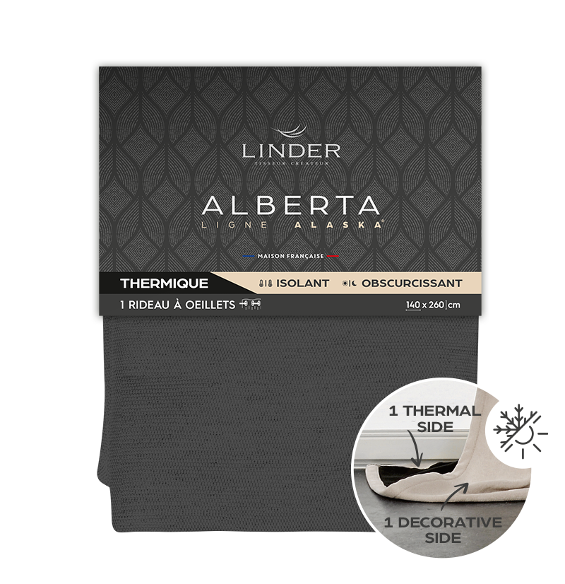 The Alberta fabric from the Alaska range benefits from an exceptional abrasion resistance with a Martindale test displaying 100 000 rubs !